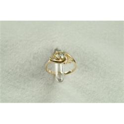 Aquamarine & Diamond Ring
