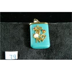 Gold Opal Pendant