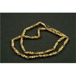 Gold 18" Simulated Nugget Necklace