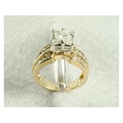 Two Tone Gold Diamond Ring