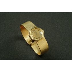 Gold Omega Ladys Wrist Watch