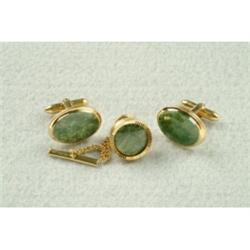 Green Stone Cufflinks