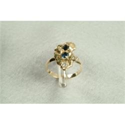 Sapphire & Diamond Ring