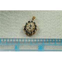 Sapphire & Diamond Pendant