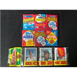 BASEBALL WAX PACKS LOT