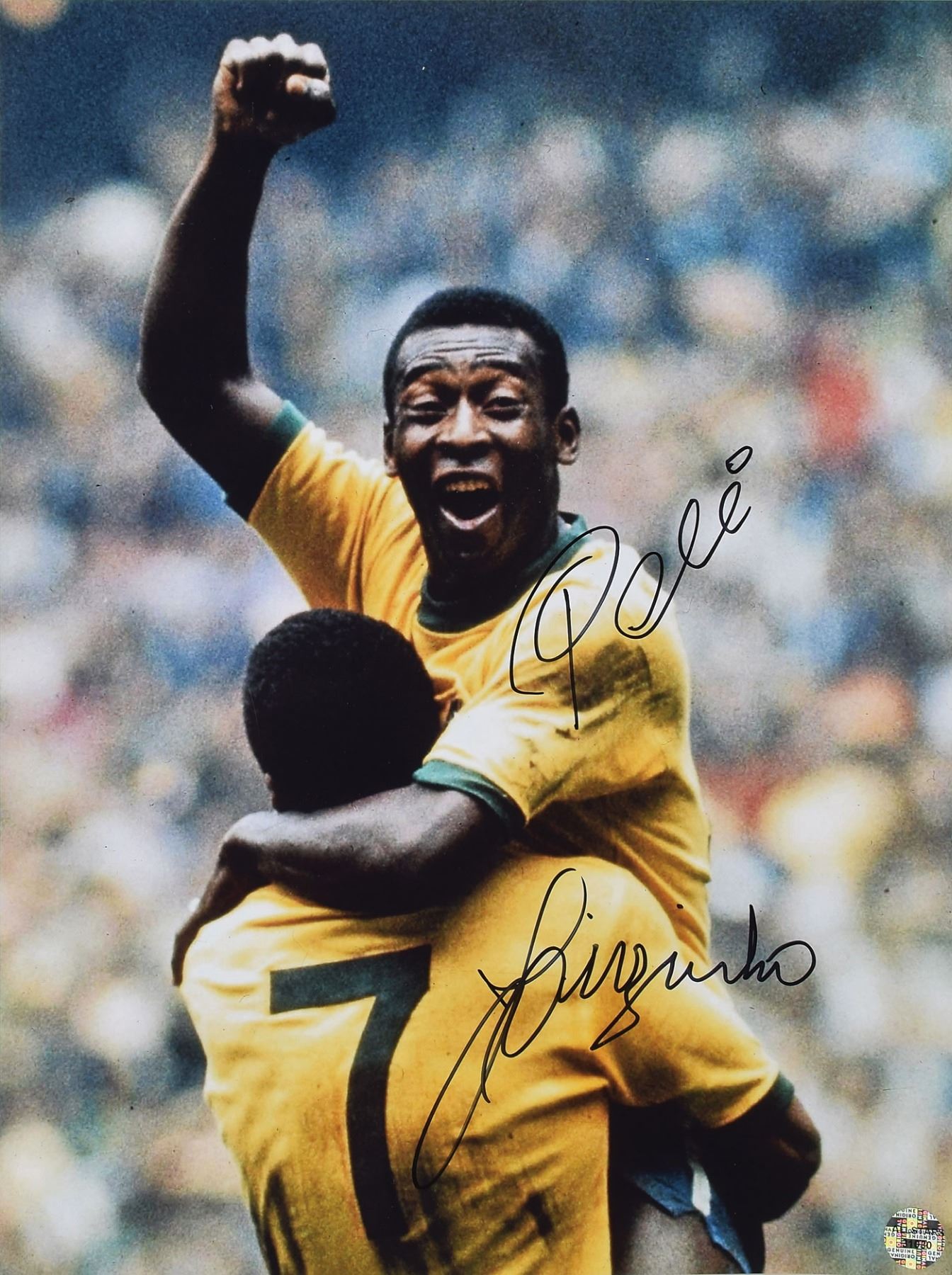 Jairzinho a signé le maillot du Brésil 1970 Jairzinho a signé le maillot du Brésil 1970