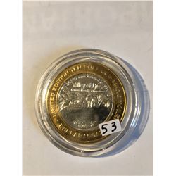 Silver Strike $10 Casino Coin .999 Fine Silver Limited Edition BARBARY COAST *VALLEY OF FIRE* Las Ve