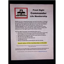 Front Sight Lifetime Commander Membership