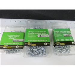 3 New 10ft Chains / 3 sizes each are 10ft.
