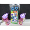 Image 1 : 2 New Girls Beverage Bottles and Crayola Stamper Kit