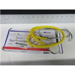 Mabis Spectrum Nurse Stethoscope / latex free lifetime warranty