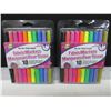 Image 1 : 2 New packs of 10 Fabric Markers Duo Tip double point