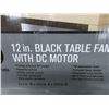 Image 2 : New 12 inch Black Table Fan with energy efficiant DC Moor