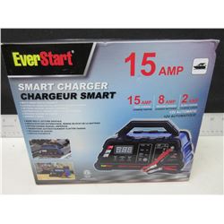 New Everstart 15 amp Smart Charger/ 12v automatic /