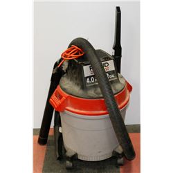 4HP 12 GAL RIDGID WET DRY VACUUM
