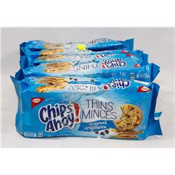 5 PACKS OF CHIPS AHOY THINS ORIGINAL