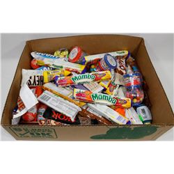 FLAT OF ASSORTED CHOCOLATE BARS AND CANDY