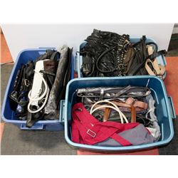 X-LARGE LOT OF PURSES IN TOTES