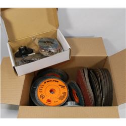BOX OF SANDING AND GRINDING DISCS