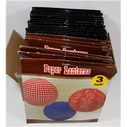 LOT OF 22 PAPER LANTERNS