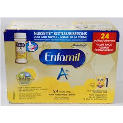 ENFAMIL + STEP 1,  24 BOTTLES BEST BEFORE