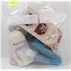 Image 1 : BAG OF ASST INCL AVEENO LOTION, SHAMPOO, SLIPPER