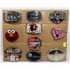 Image 1 : LOT OF 10 ASSORTED POP CULTURE BELT BUCKLES