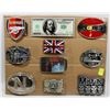 Image 1 : LOT OF 10 ASSORTED POP CULTURE BELT BUCKLES