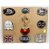 Image 1 : LOT OF 10 ASSORTED POP CULTURE BELT BUCKLES