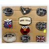 Image 1 : LOT OF 10 ASSORTED POP CULTURE BELT BUCKLES