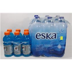 6 PACK OF GATORADE SOLD WITH 6 PACK OF ESKA