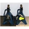 Image 1 : LOT OF 2- 2 TON JACK STANDS