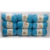 Image 1 : 9 ROLLS OF BERNAT BLUE BABY BLANKET YARN