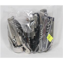 BAG OF ASSORTED CORKSCREWS