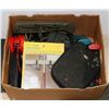 Image 1 : LARGE BOX OF ASSORTED TOOLS AND HARDWARE
