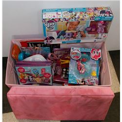 BOX OF ASSORTED KIDS ITEMS INCLUDING MY LITTLE