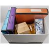Image 1 : BOX OF LARGE BINDERS AND OFFICE SUPPLIES