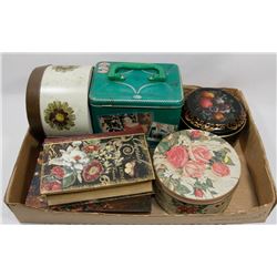 FLAT OF COLLECTIBLE TINS