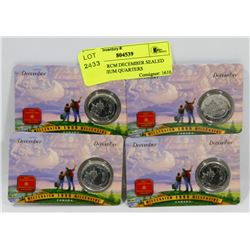 LOT OF 4 RCM DECEMBER SEALED MILLENNIUM QUARTERS