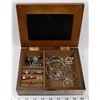 Image 1 : MEDIUM JEWELRY BOX WITH CONTENTS
