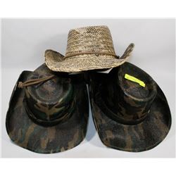 BUNDLE OF 3 NEW VAMUUS COWBOY HATS,