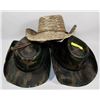 Image 1 : BUNDLE OF 3 NEW VAMUUS COWBOY HATS,
