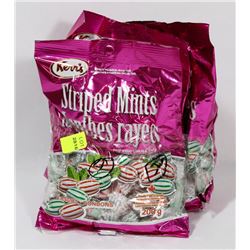 4 PACKS OF KERRS STRIPED MINTS