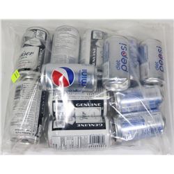 BAG OF DIET PEPSI AND NON ALCOHOLIC BUDWEISER