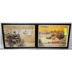 SET OF 2 PARIS PRINTS 9 X 12