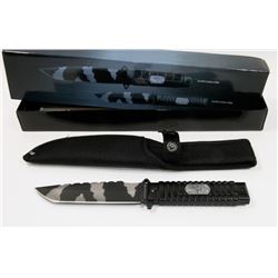 NEW 9" POLICE SURVIVAL KNIFE WITH SHEATH