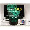 Image 1 : NEW 3D VISUAL RGB NIGHT LIGHT WITH REMOTE