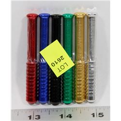 LOT OF 6 ASSORTED COLOUR PIPES