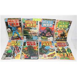 8 MEN OF WAR COMIC BOOKS