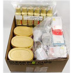 LARGE FLAT OF ASSORTED BABY FOOD AND SUPPLIES
